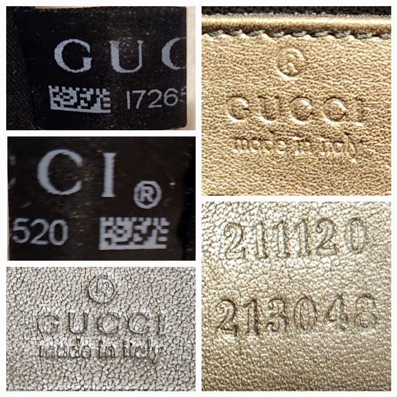 GUCCI Imprime GG Costed Metallic Olive Canvas XL Zip Tote - Picture 13 of 16